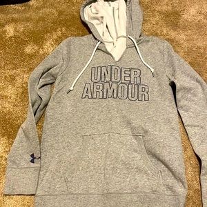 Grey Under Armor hoodie.